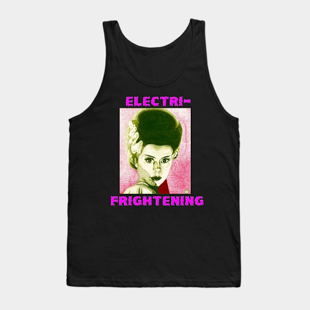 ELECTRI-FRIGHTENING BRIDE! Tank Top by Intelligent Designs